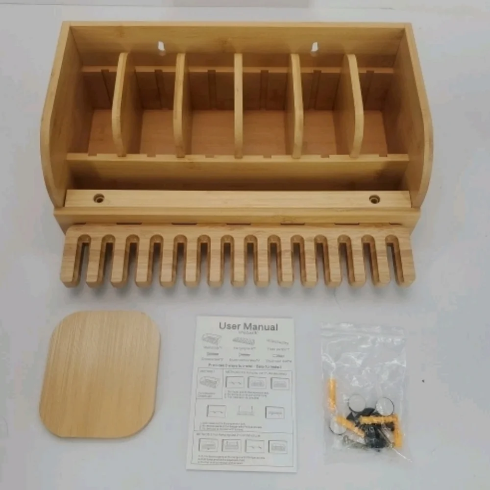 Bamboo Belt Or Tie Display Stand Or Organizer. New.